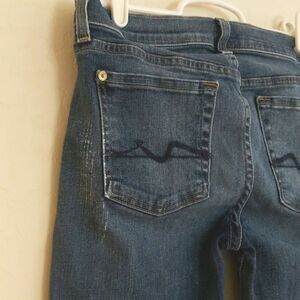 7 For All Mankind The Skinny Denim Blue Jeans Signature Pocket - Size 28